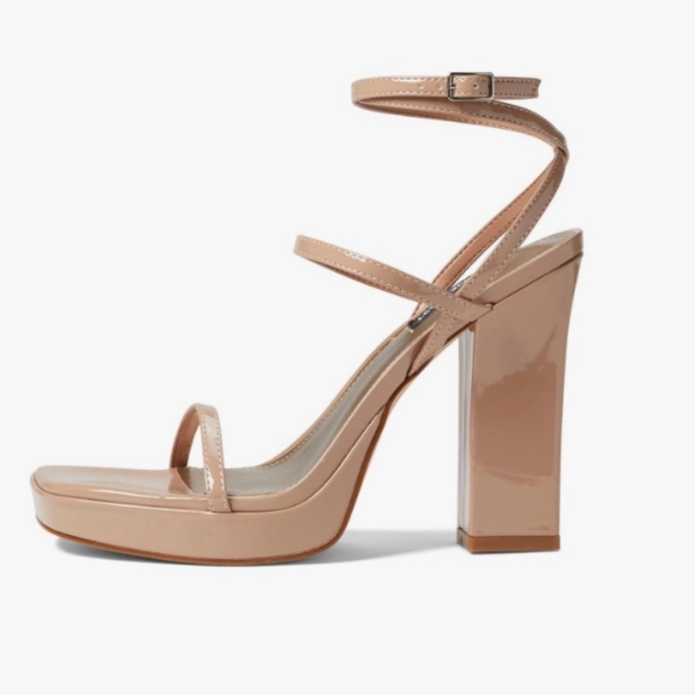 Nine West Women’s Benz Strappy Platform Sandals. Nude Size 10 - Picture 2 of 9